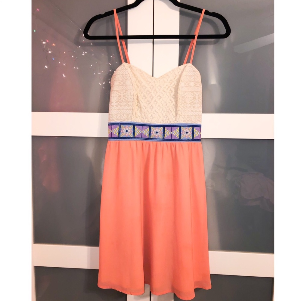 PEACH SUN DRESS